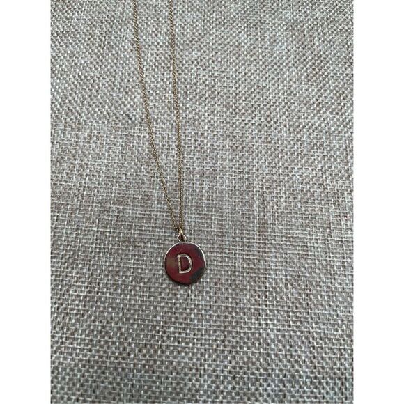 Kate Spade One in a Million Initial Necklace Letter D Gold Plated Rolo Chain - Picture 5 of 10